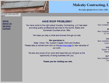 Tablet Screenshot of mulcahycontractingllc.com
